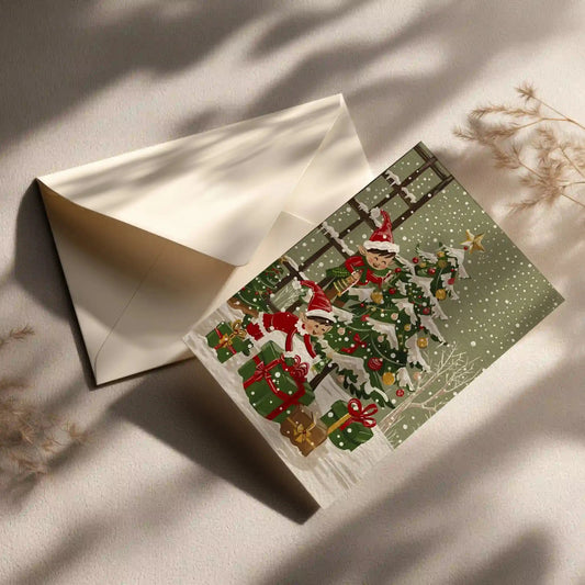Grußkarte mit Weihnachts Motiv