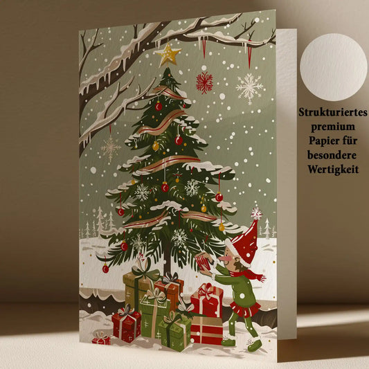 Grußkarte mit Weihnachts Motiv
