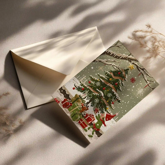 Grußkarte mit Weihnachts Motiv