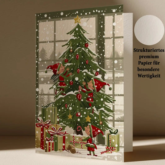 Grußkarte mit Weihnachts Motiv
