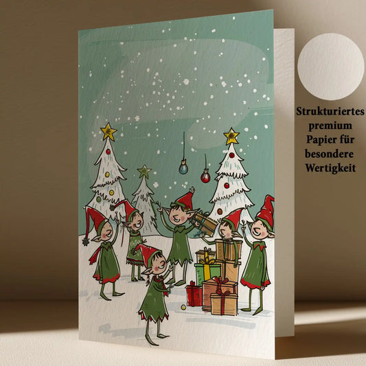 Grußkarte mit Weihnachts Motiv