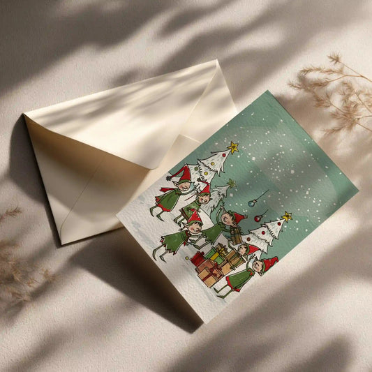 Grußkarte mit Weihnachts Motiv