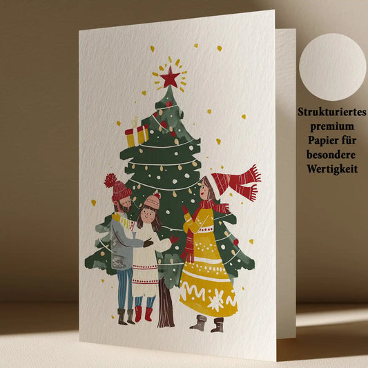 Grußkarte mit Weihnachts Motiv