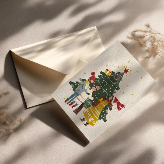 Grußkarte mit Weihnachts Motiv