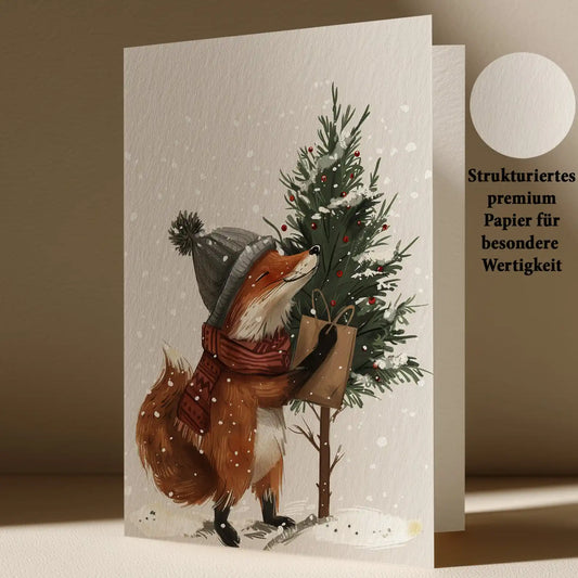 Grußkarte mit Weihnachts Motiv
