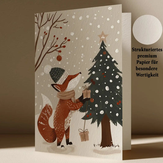 Grußkarte mit Weihnachts Motiv