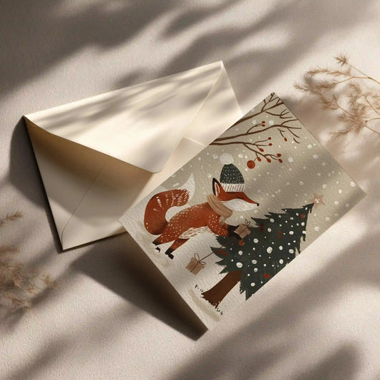 Grußkarte mit Weihnachts Motiv
