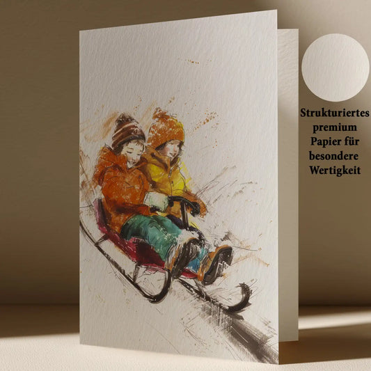 Grußkarte mit Weihnachts Motiv
