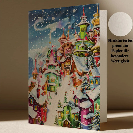 Grußkarte mit Weihnachts Motiv