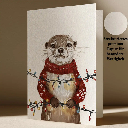 Grußkarte mit Weihnachts Motiv