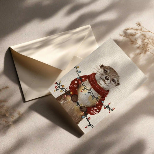 Grußkarte mit Weihnachts Motiv