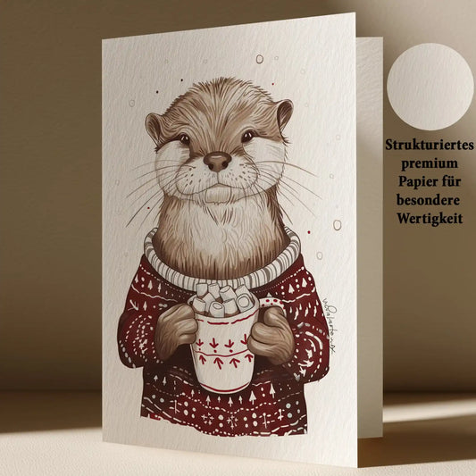 Grußkarte mit Weihnachts Motiv