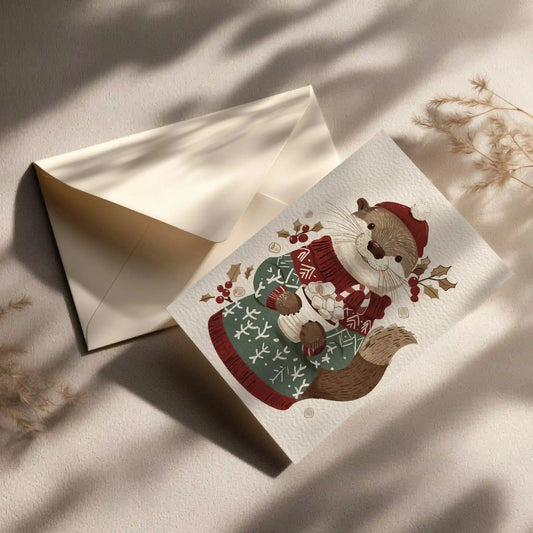 Grußkarte mit Weihnachts Motiv