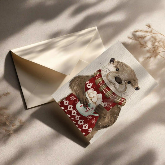 Grußkarte mit Weihnachts Motiv