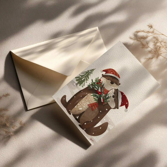 Grußkarte mit Weihnachts Motiv