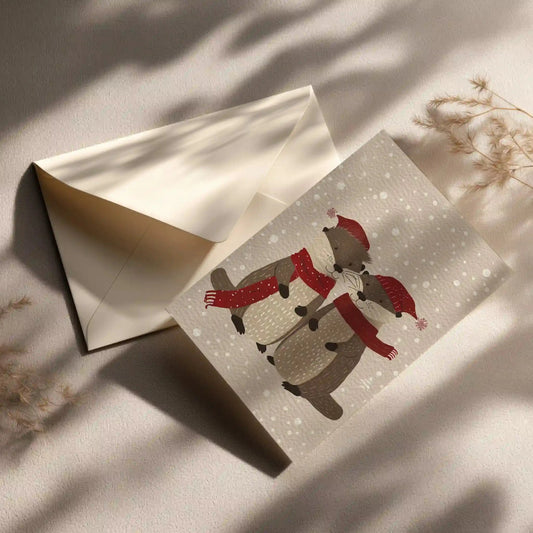 Grußkarte mit Weihnachts Motiv