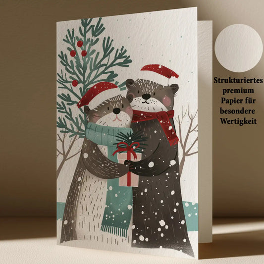 Grußkarte mit Weihnachts Motiv