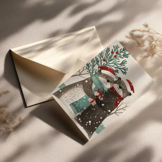 Grußkarte mit Weihnachts Motiv