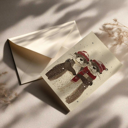 Grußkarte mit Weihnachts Motiv