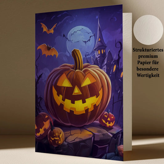 Grußkarte mit Halloween Motiv
