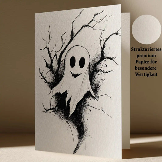 Grußkarte mit Halloween Motiv