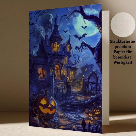 Grußkarte mit Halloween Motiv