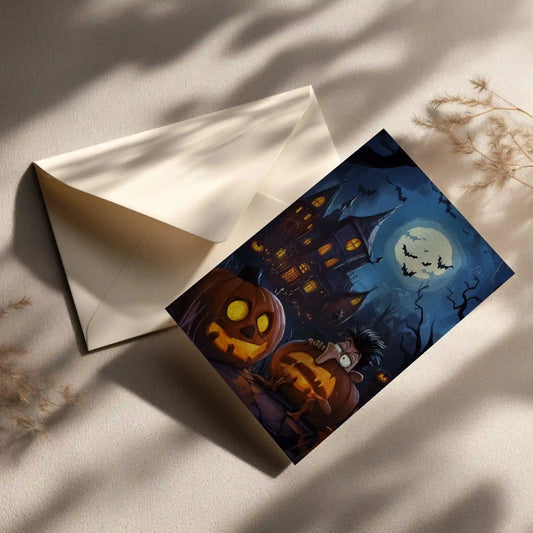 Grußkarte mit Halloween Motiv