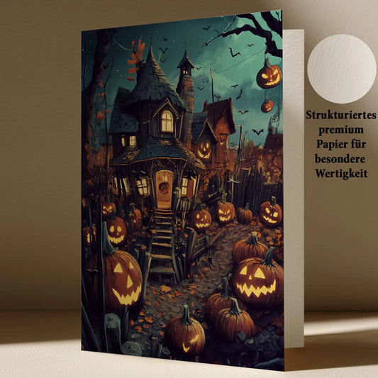 Grußkarte mit Halloween Motiv