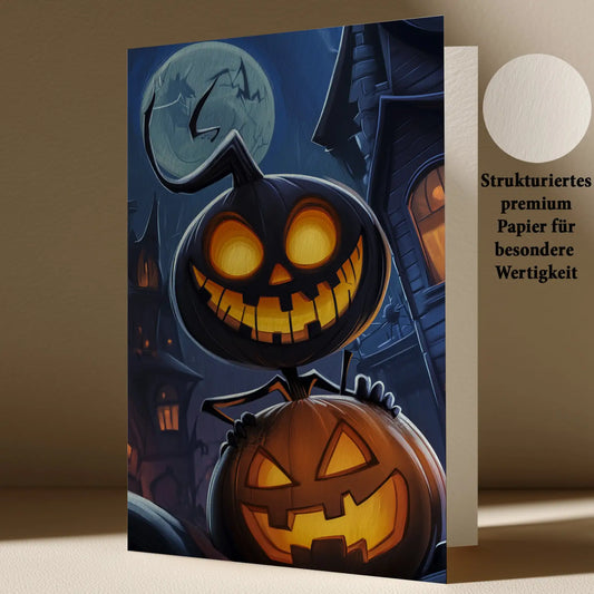Grußkarte mit Halloween Motiv