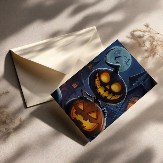 Grußkarte mit Halloween Motiv