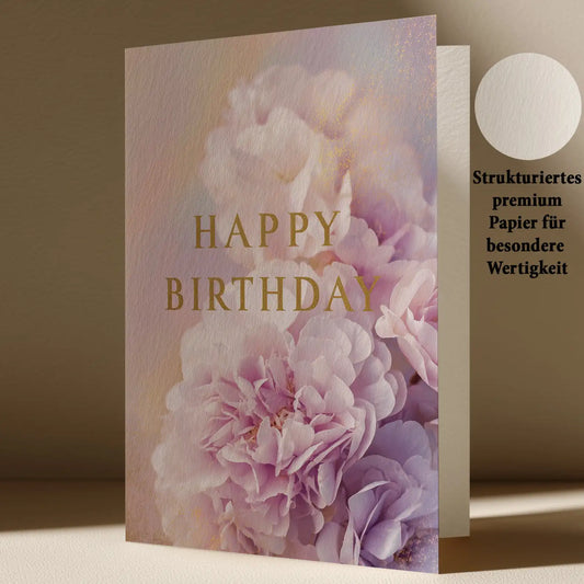 Grußkarte mit Geburtstags Motiv