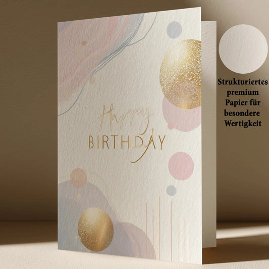 Grußkarte mit Geburtstags Motiv