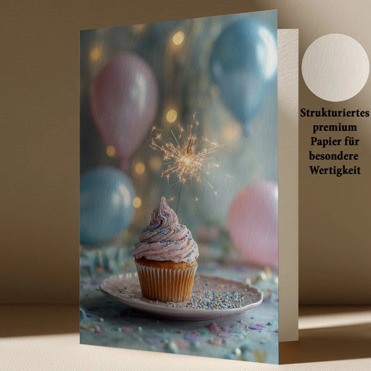 Grußkarte mit Geburtstags Motiv