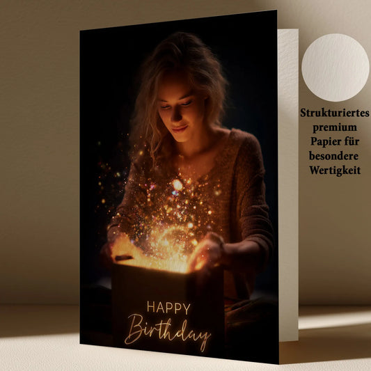 Grußkarte mit Geburtstags Motiv