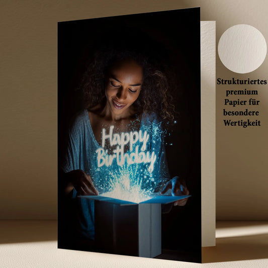 Grußkarte mit Geburtstags Motiv