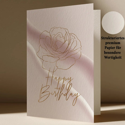 Grußkarte mit Geburtstags Motiv