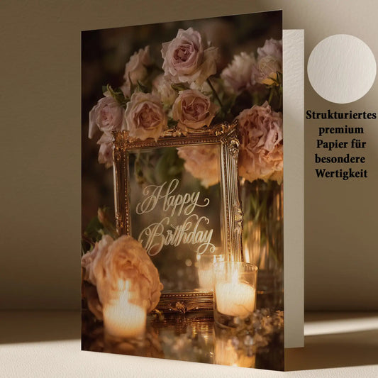 Grußkarte mit Geburtstags Motiv