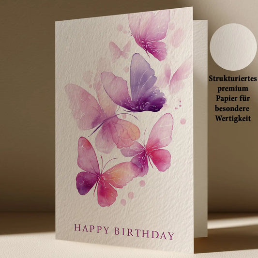 Grußkarte mit Geburtstags Motiv