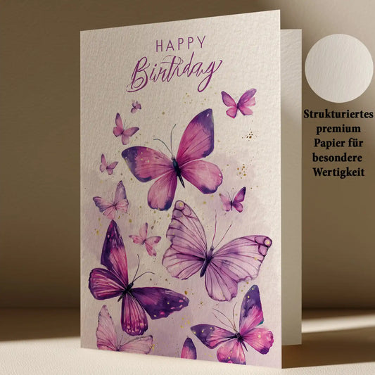 Grußkarte mit Geburtstags Motiv