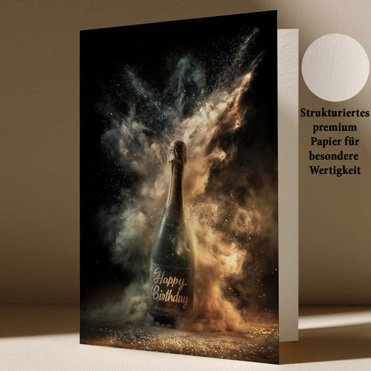 Grußkarte mit Geburtstags Motiv