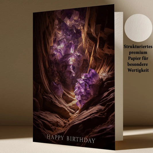 Grußkarte mit Geburtstags Motiv