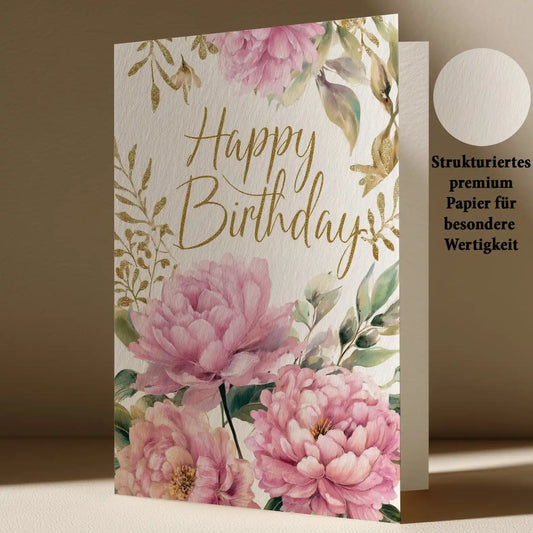 Grußkarte mit Geburtstags Motiv