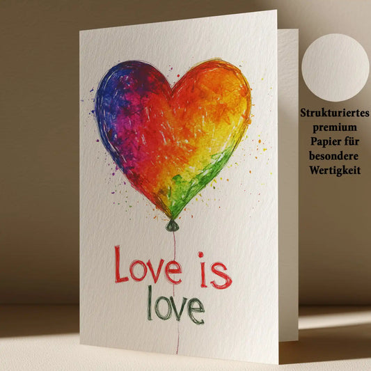 Grußkarte mit LGBTQ Motiv