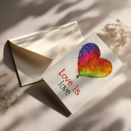 Grußkarte mit LGBTQ Motiv