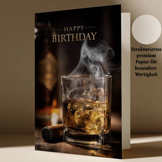 Grußkarte mit Geburtstags Motiv