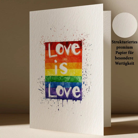 Grußkarte mit LGBTQ Motiv