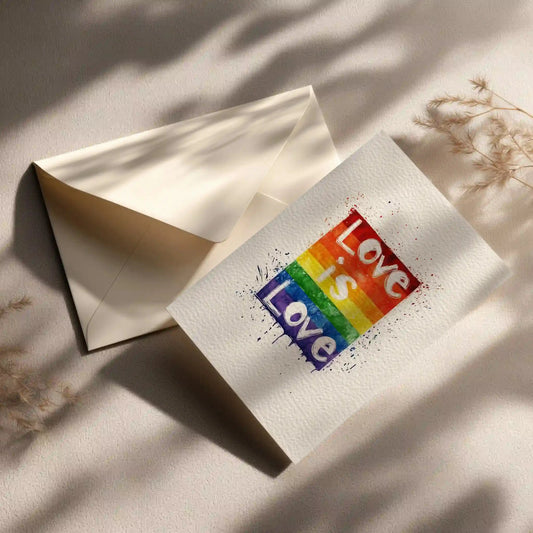 Grußkarte mit LGBTQ Motiv
