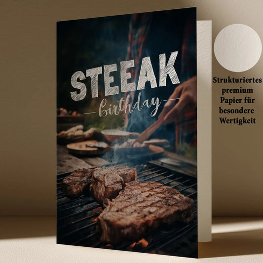 Grußkarte mit Geburtstags Motiv