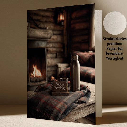 Grußkarte mit Geburtstags Motiv