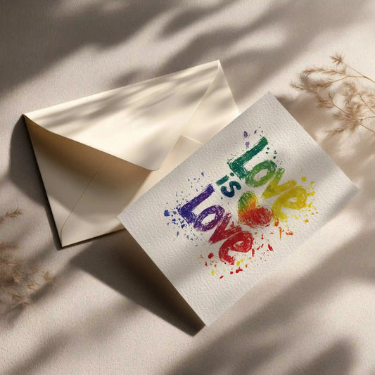 Grußkarte mit LGBTQ Motiv